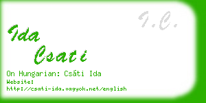 ida csati business card